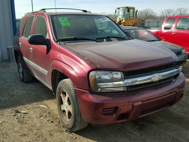 1GNDS13S942330560 - 2004 CHEVROLET TRAILBLAZE MAROON photo 1