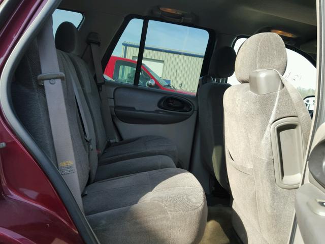 1GNDS13S942330560 - 2004 CHEVROLET TRAILBLAZE MAROON photo 6