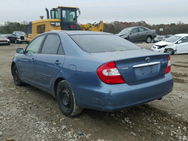 4T1BE32K63U667674 - 2003 TOYOTA CAMRY LE BLUE photo 3