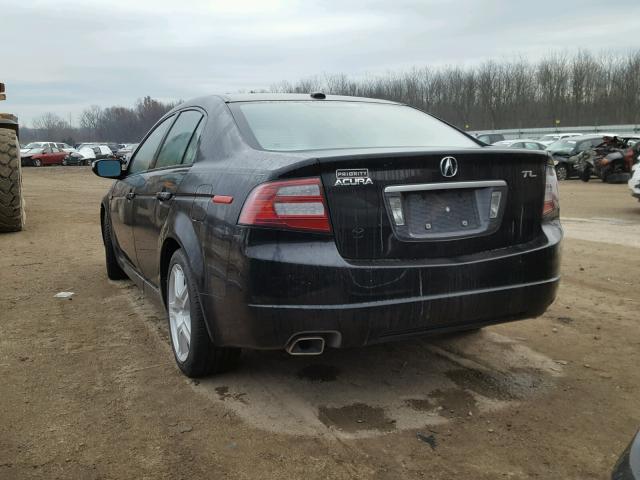 19UUA66288A049593 - 2008 ACURA TL BLACK photo 3