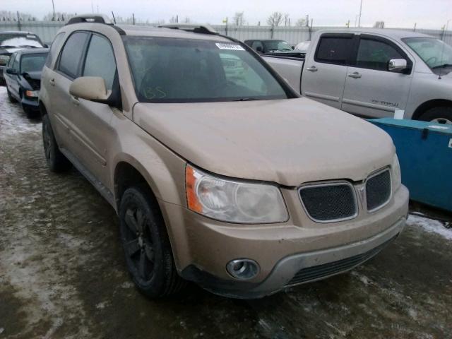 2CKDL43F086333827 - 2008 PONTIAC TORRENT BEIGE photo 1