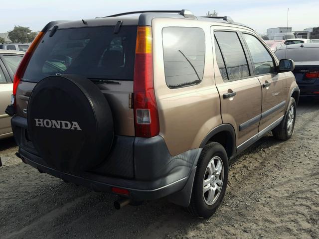 JHLRD78803C026974 - 2003 HONDA CR-V EX GOLD photo 4