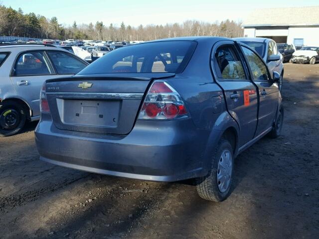 KL1TD5DE2BB134558 - 2011 CHEVROLET AVEO LS SILVER photo 4