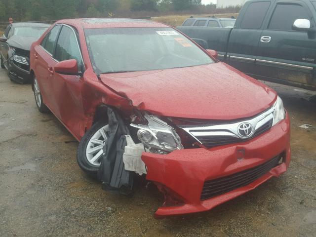 4T1BF1FK6CU617272 - 2012 TOYOTA CAMRY BASE RED photo 1