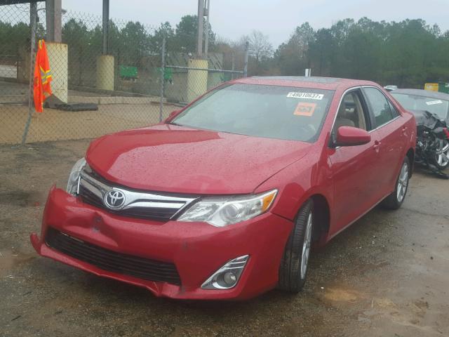 4T1BF1FK6CU617272 - 2012 TOYOTA CAMRY BASE RED photo 2