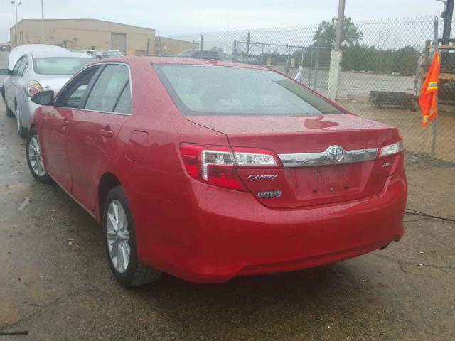 4T1BF1FK6CU617272 - 2012 TOYOTA CAMRY BASE RED photo 3