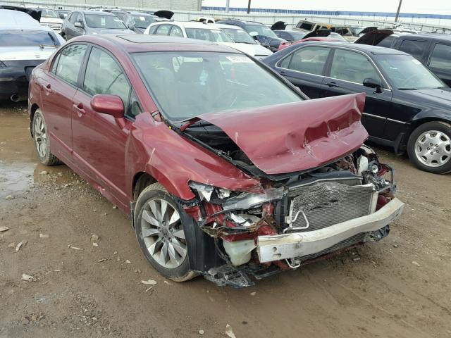 2HGFA16859H354441 - 2009 HONDA CIVIC EX MAROON photo 1