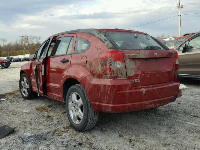 1B3HB48B78D507039 - 2008 DODGE CALIBER SX RED photo 3