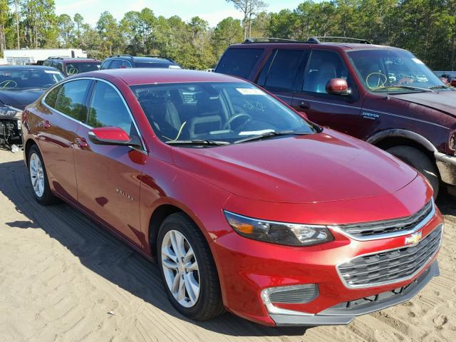 1G1ZE5ST7HF121946 - 2017 CHEVROLET MALIBU LT RED photo 1