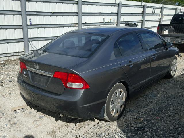 2HGFA1F58AH316907 - 2010 HONDA CIVIC LX CHARCOAL photo 4