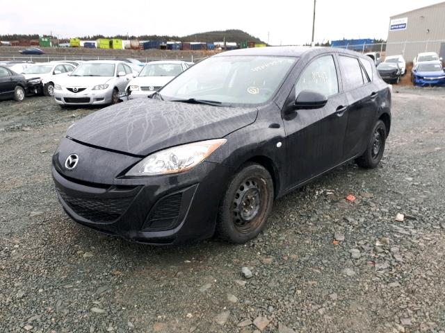 JM1BL1HF4A1267975 - 2010 MAZDA 3 I BLACK photo 2