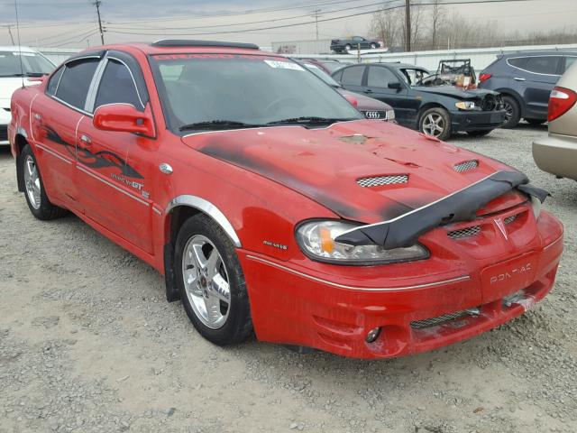 1G2NW52E11C185626 - 2001 PONTIAC GRAND AM G RED photo 1