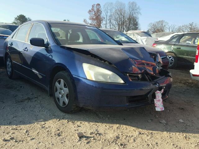 1HGCM56415A107635 - 2005 HONDA ACCORD LX BLUE photo 1