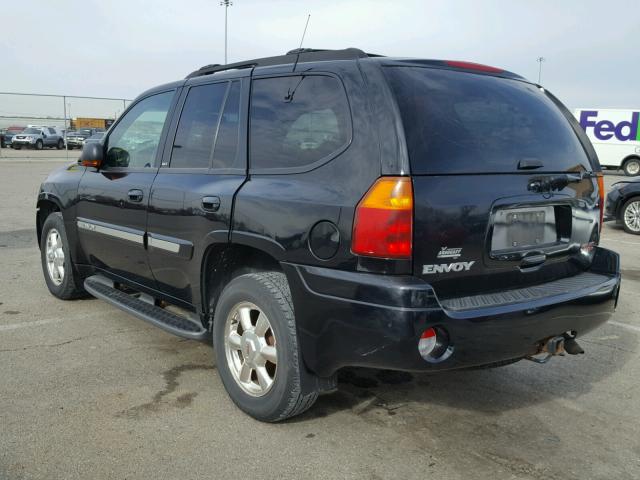 1GKDT13SX22409839 - 2002 GMC ENVOY BLACK photo 3