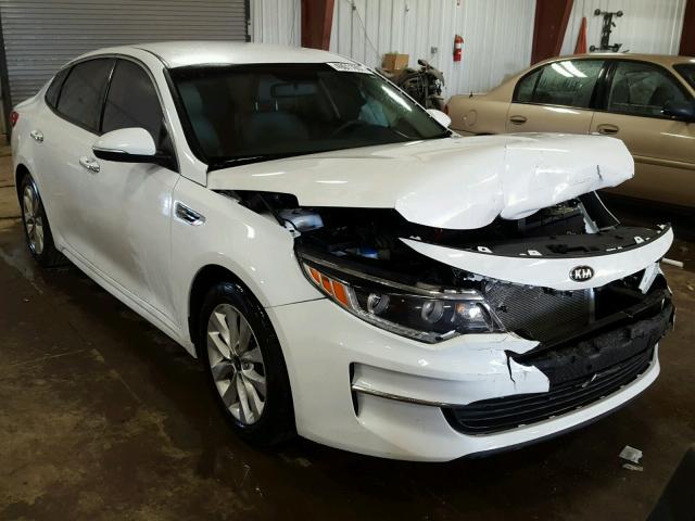 5XXGU4L34GG063692 - 2016 KIA OPTIMA EX WHITE photo 1