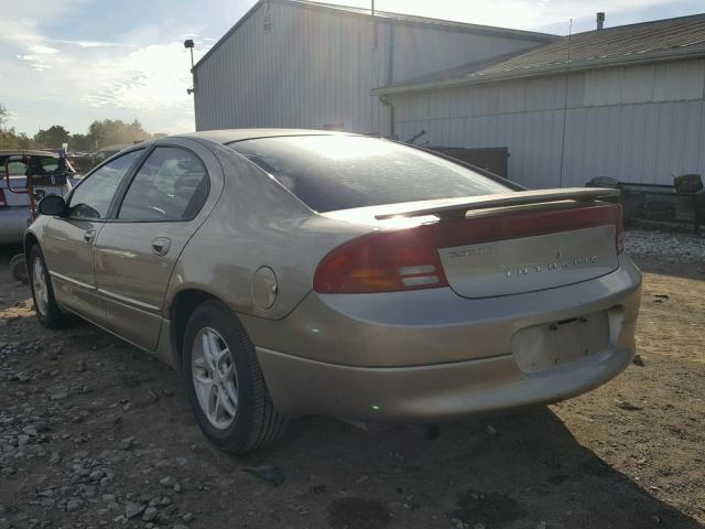 2B3HD46R62H234230 - 2002 DODGE INTREPID S 金色 照片 3