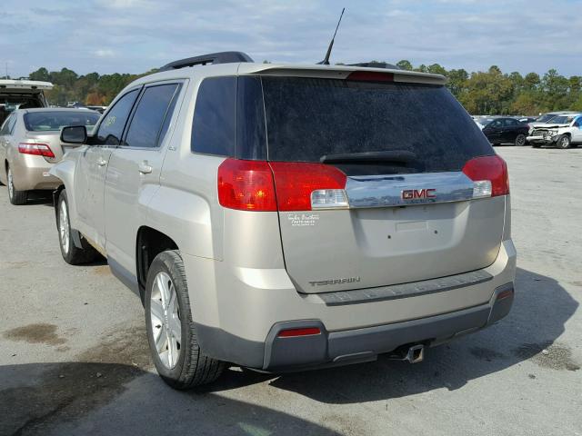 2CTALSEC4B6251810 - 2011 GMC TERRAIN SL GOLD photo 3