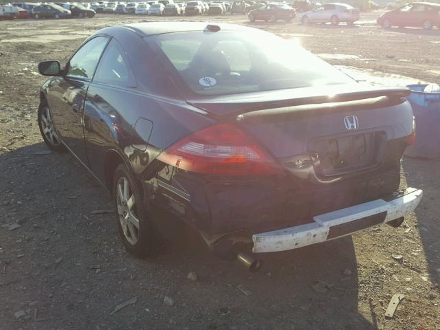 1HGCM82615A005907 - 2005 HONDA ACCORD EX BLACK photo 3