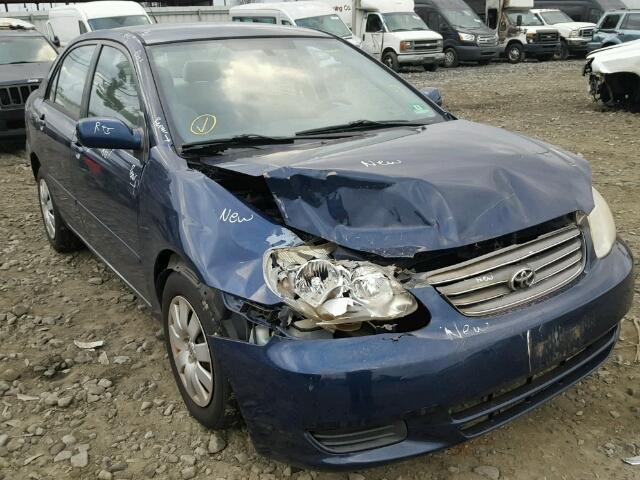 2T1BR32EX3C149695 - 2003 TOYOTA COROLLA CE BLUE photo 1