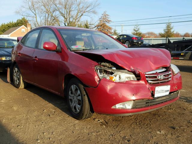 KMHDU4AD9AU063487 - 2010 HYUNDAI ELANTRA BL RED photo 1