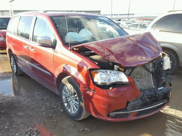 2C4RC1CG0DR572629 - 2013 CHRYSLER TOWN & COU MAROON photo 1