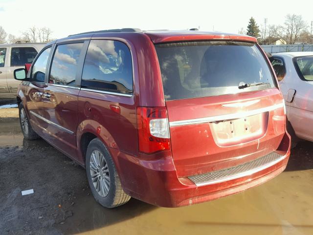 2C4RC1CG0DR572629 - 2013 CHRYSLER TOWN & COU MAROON photo 3