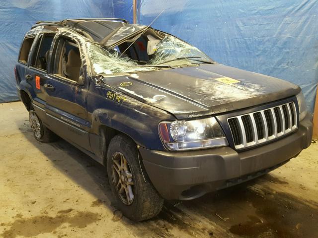 1J4GW48S74C155993 - 2004 JEEP GRAND CHER BLUE photo 1