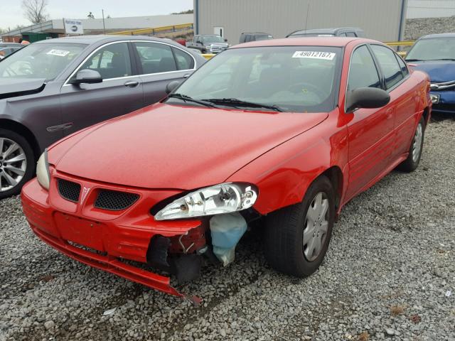 1G2NF52F02C251688 - 2002 PONTIAC GRAND AM S RED photo 2