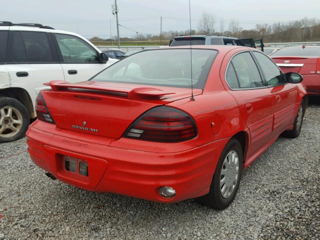 1G2NF52F02C251688 - 2002 PONTIAC GRAND AM S RED photo 4