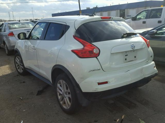 JN8AF5MR2BT001973 - 2011 NISSAN JUKE S WHITE photo 3