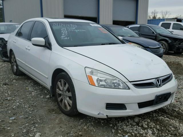 1HGCM66537A072999 - 2007 HONDA ACCORD EX WHITE photo 1