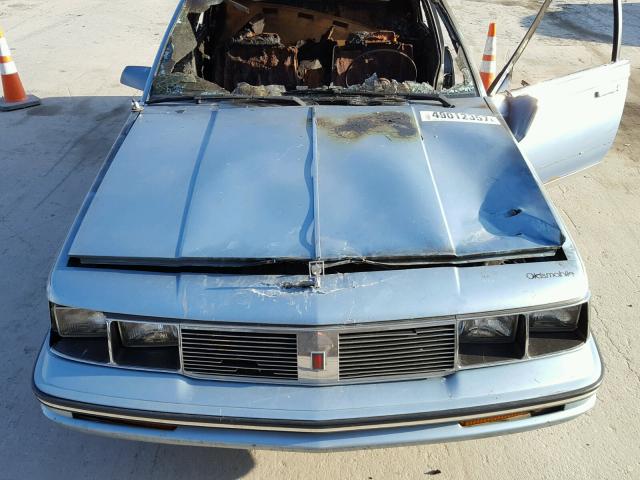 2G3AJ51R5H9336076 - 1987 OLDSMOBILE CUTLASS CI BLUE photo 7