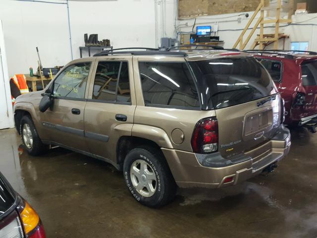 1GNDT13S232350130 - 2003 CHEVROLET TRAILBLAZE TAN photo 3