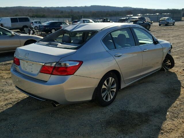 1HGCR2F3XEA218336 - 2014 HONDA ACCORD LX SILVER photo 4