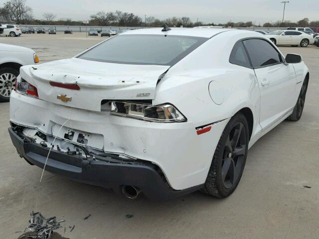 2G1FK1EJ6E9121438 - 2014 CHEVROLET CAMARO 2SS WHITE photo 4