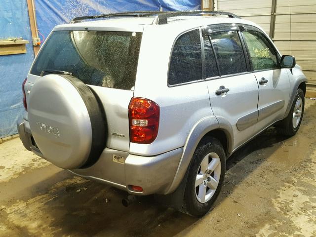 JTEHD20V650040956 - 2005 TOYOTA RAV4 SILVER photo 4