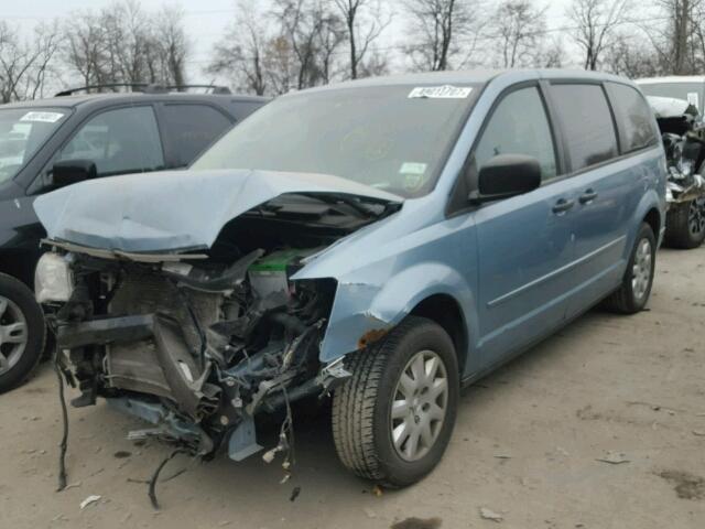 2A8HR44H88R601117 - 2008 CHRYSLER TOWN & COU BLUE photo 2