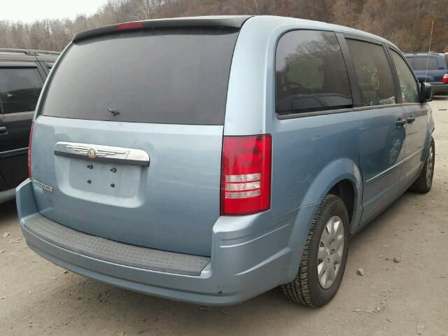 2A8HR44H88R601117 - 2008 CHRYSLER TOWN & COU BLUE photo 4