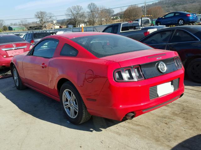 1ZVBP8AM0D5273689 - 2013 FORD MUSTANG RED photo 3