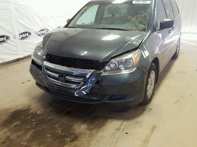 5FNRL38266B027042 - 2006 HONDA ODYSSEY LX GRAY photo 9