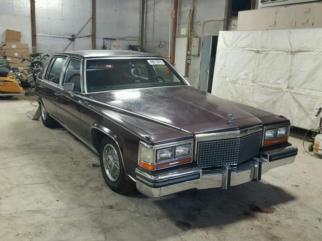 1G6DW51Y3H9758006 - 1987 CADILLAC BROUGHAM BURGUNDY photo 1