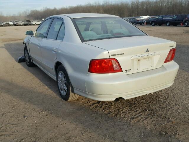 4A3AA46G42E013009 - 2002 MITSUBISHI GALANT ES WHITE photo 3