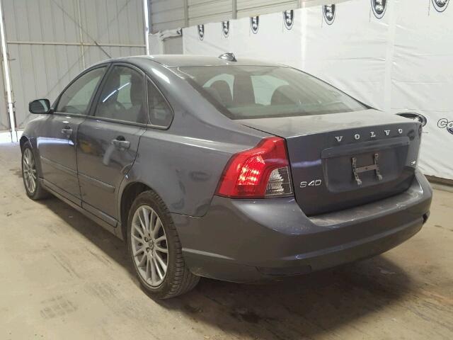 YV1390MS7A2499992 - 2010 VOLVO S40 2.4I GRAY photo 3