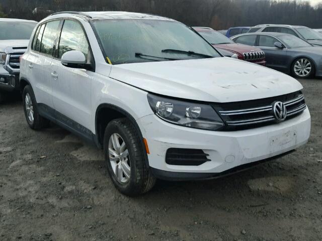 WVGBV7AX9GW555997 - 2016 VOLKSWAGEN TIGUAN S WHITE photo 1