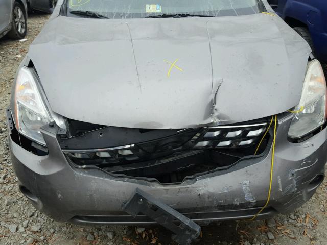 JN8AS5MT8BW566332 - 2011 NISSAN ROGUE S GRAY photo 7