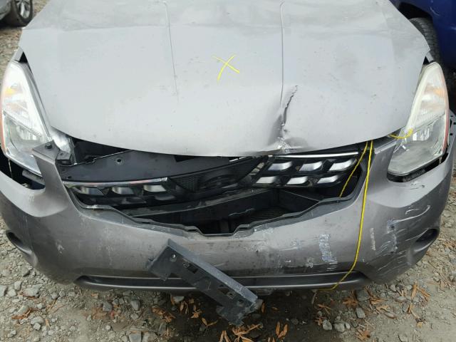 JN8AS5MT8BW566332 - 2011 NISSAN ROGUE S GRAY photo 9