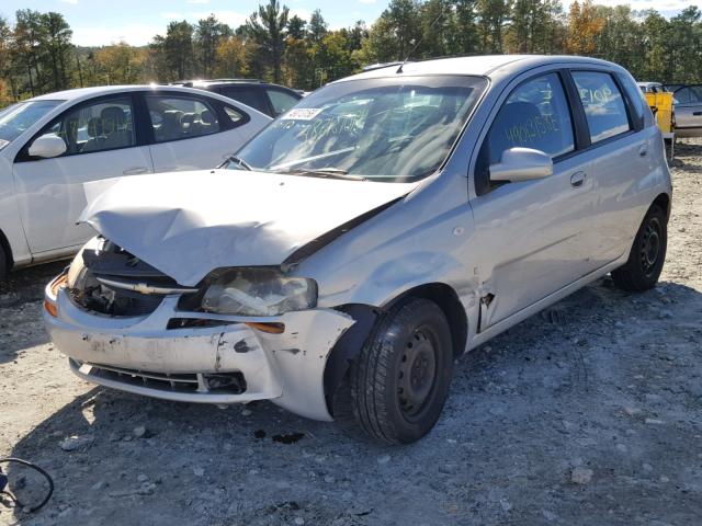 KL1TD66647B737868 - 2007 CHEVROLET AVEO BASE Күміс фото 2
