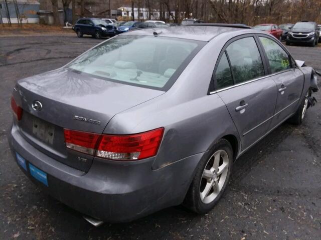 5NPEU46F17H247277 - 2007 HYUNDAI SONATA SE GRAY photo 4