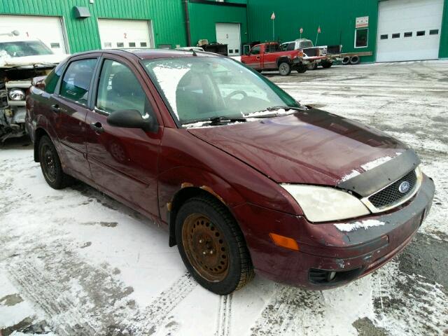 1FAFP34N07W249084 - 2007 FORD FOCUS ZX4 BURGUNDY photo 1