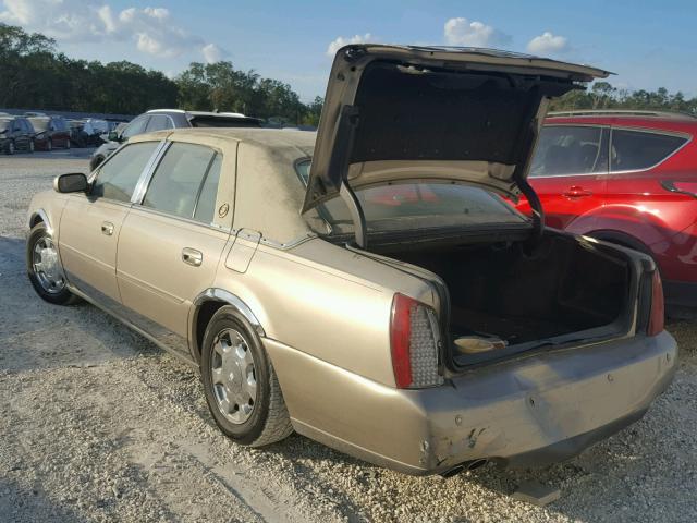 1G6KD54Y81U102511 - 2001 CADILLAC DEVILLE GOLD photo 3